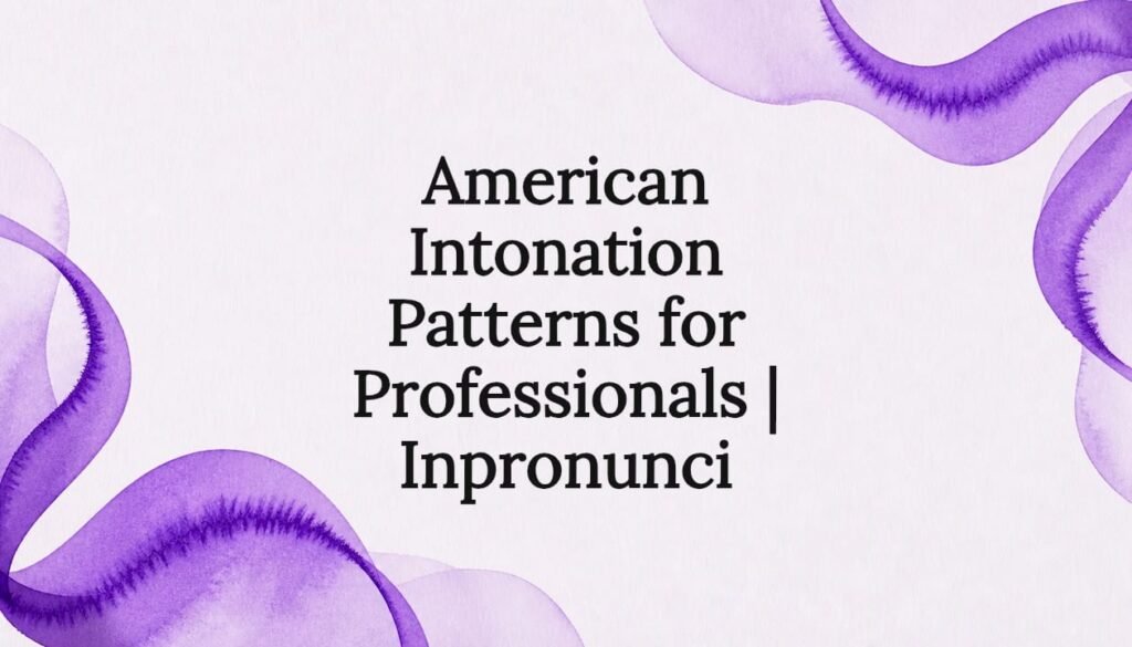 Decorative title card illustration with abstract purple ribbons framing text