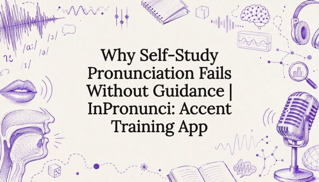 Decorative title card illustration for accent training article