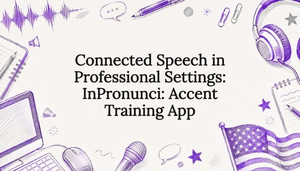 Decorative title card illustration for accent training article