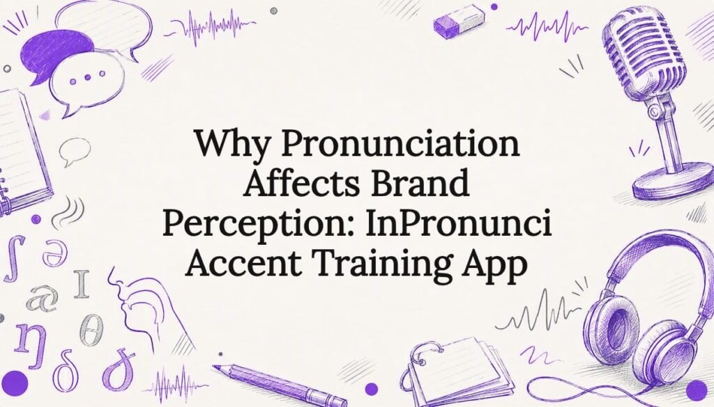 Decorative title card illustration for professional accent training article
