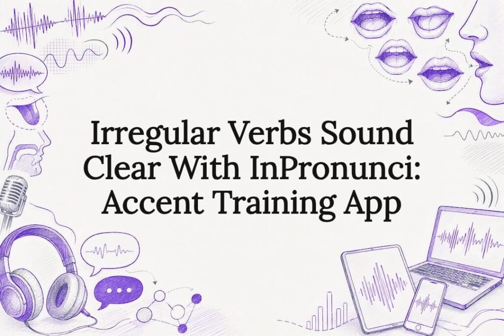 Decorative title card illustration with accent training elements
