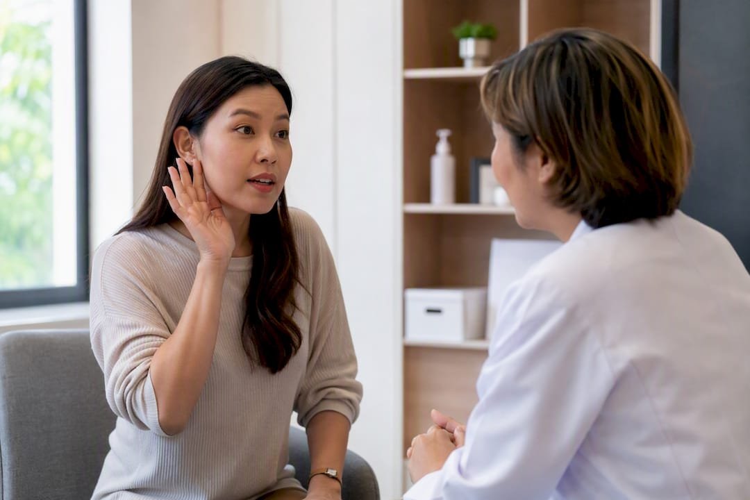 Patient requesting clearer repetition from doctor
