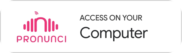 Use InPronunci on your Computer