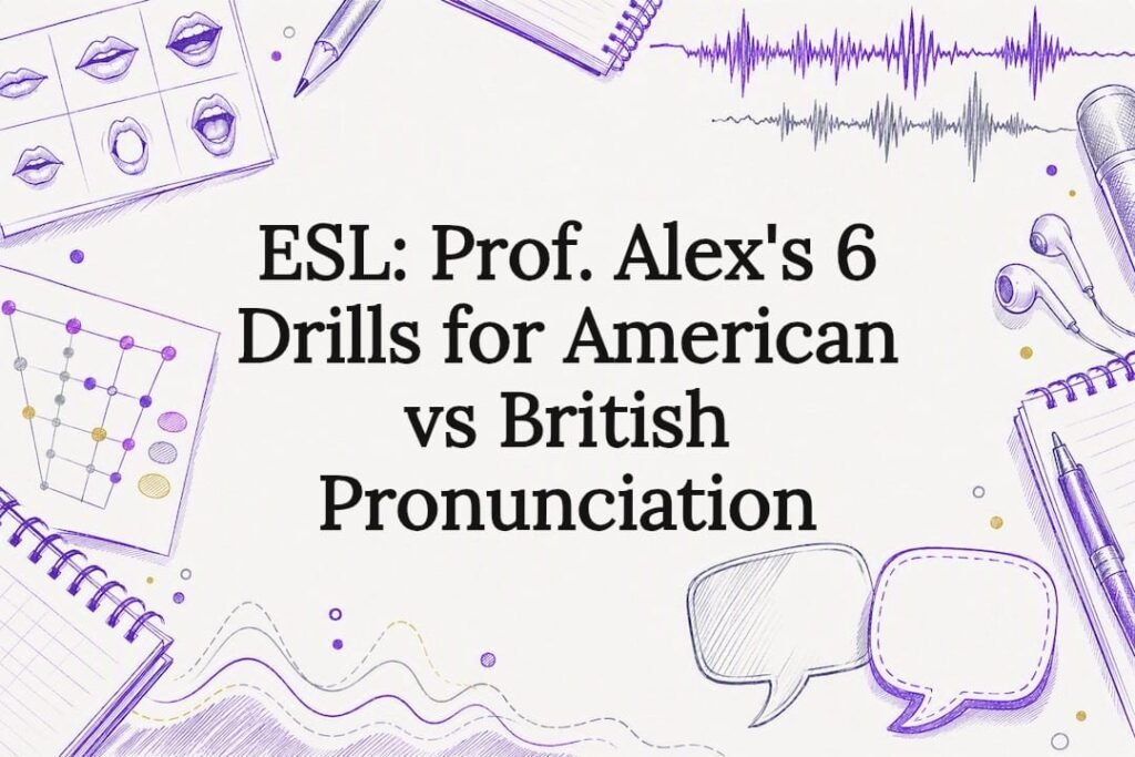 American and British pronunciation title card