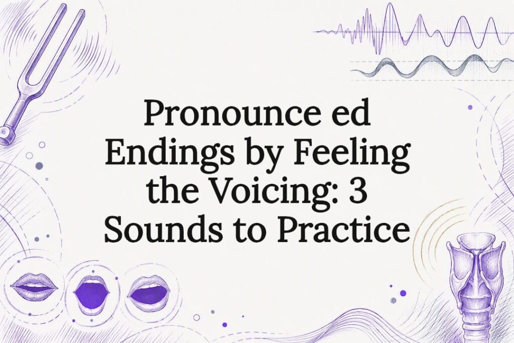 Decorative -ed pronunciation title card