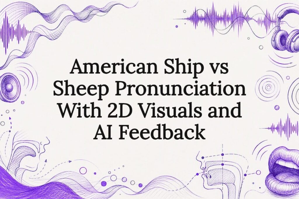 Ship and sheep pronunciation title card