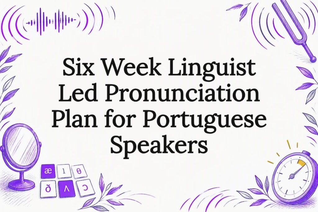 Pronunciation plan title card illustration