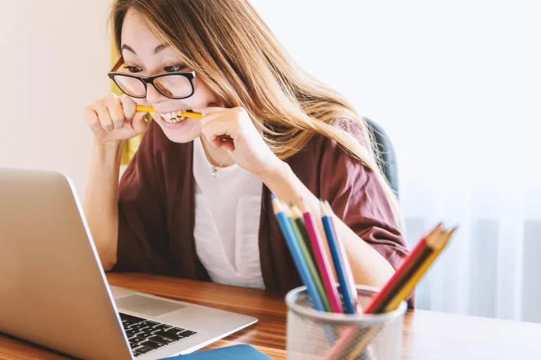Laptop, woman, education - Why Self-Study Pronunciation Fails Without Guidance