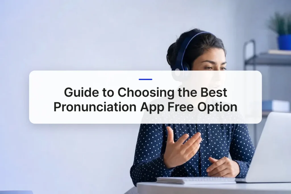 Guide to Choosing the Best Pronunciation App Free Option