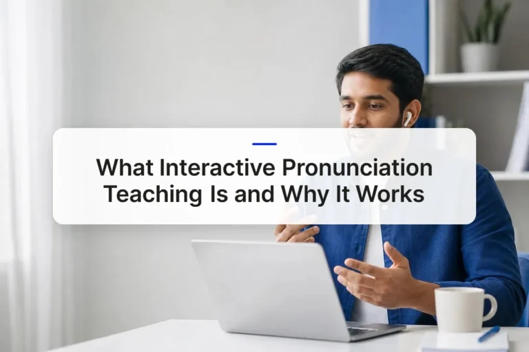 What Interactive Pronunciation Teaching Is and Why It Works
