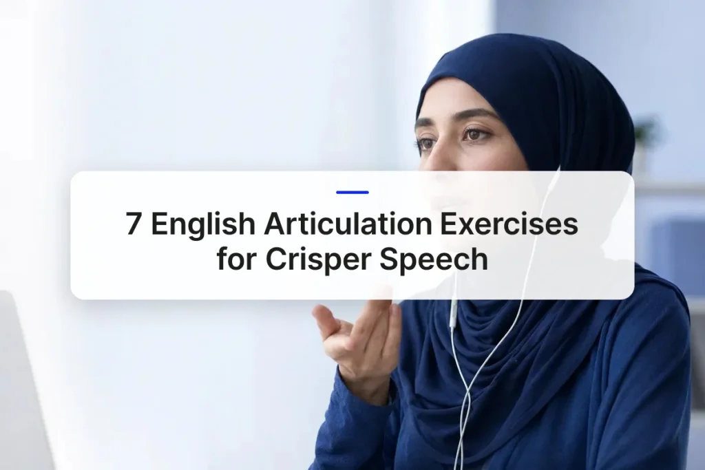 7 English Articulation Exercises for Crisper Speech