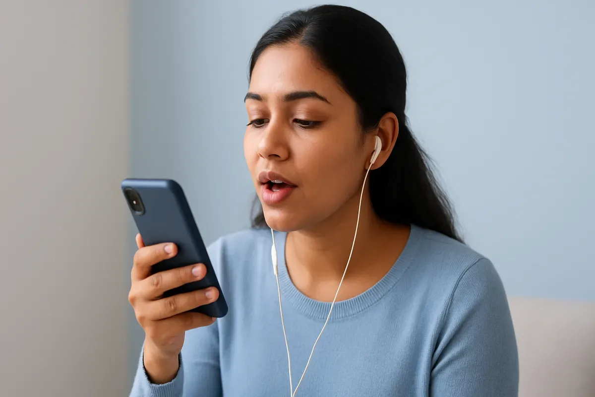 AI pronunciation trainer example