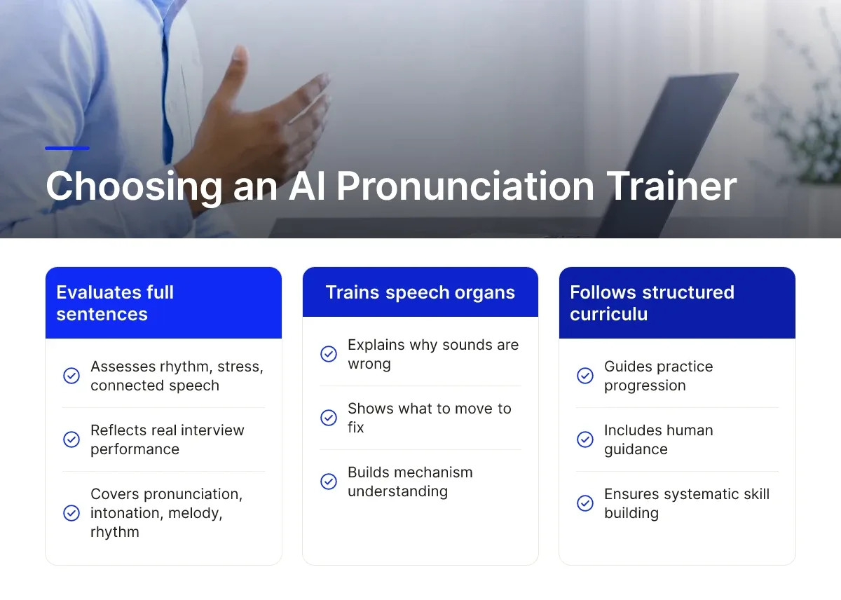 Choosing an AI Pronunciation Trainer